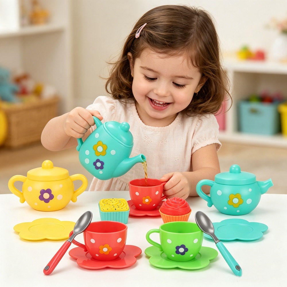 13Pcs Mainan Teh Anak, Mainan  - Kids Outdoor Kitchen Accessories ulasan dan harga