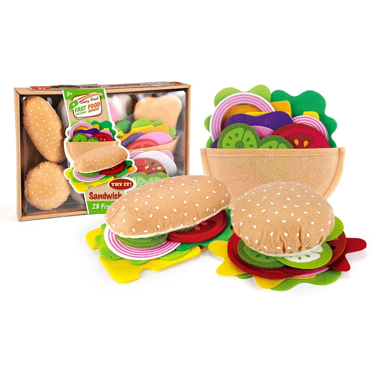 Set Mainan Burger dan Sandwich - Kids Outdoor Kitchen Accessories ulasan dan harga