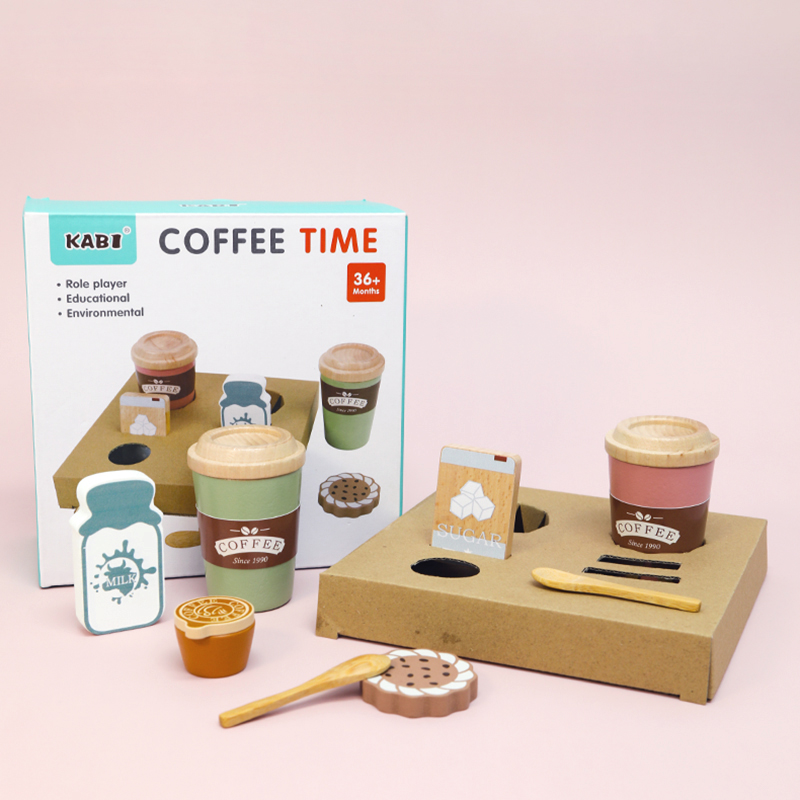 Set mainan kopi kayu anak-anak - Kids Outdoor Kitchen Accessories ulasan dan harga